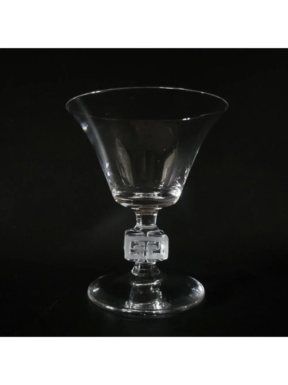 Vintage Duncan Miller Mandarin Greek Key Aperitifs Cocktail Liquor Glass 3.75